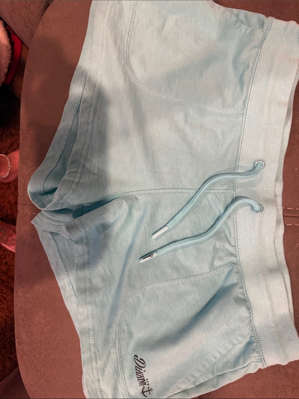DIXXON Light Blue Athletic Drawstring Shorts